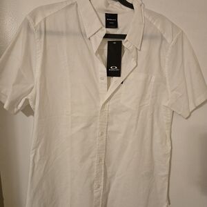 Oakley Men's Classic White Button Down Shirt